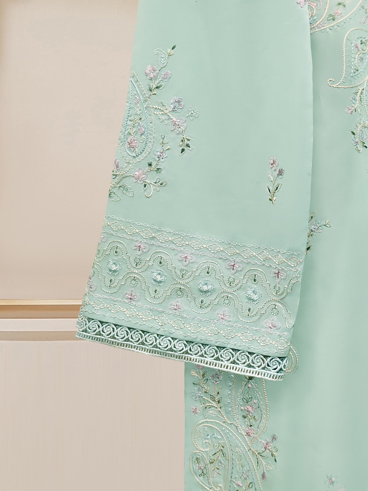 Aghanoor || 2 Piece - Pure Embroidered Cambric Suit S110086