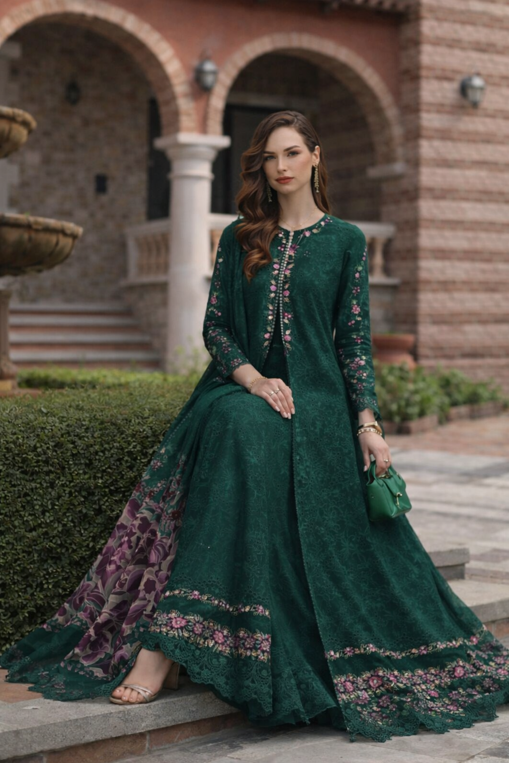 Luxury Schiffli Lawn Laserkar