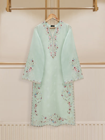 aghanoor || Embroidered Cambric Shirt S110324