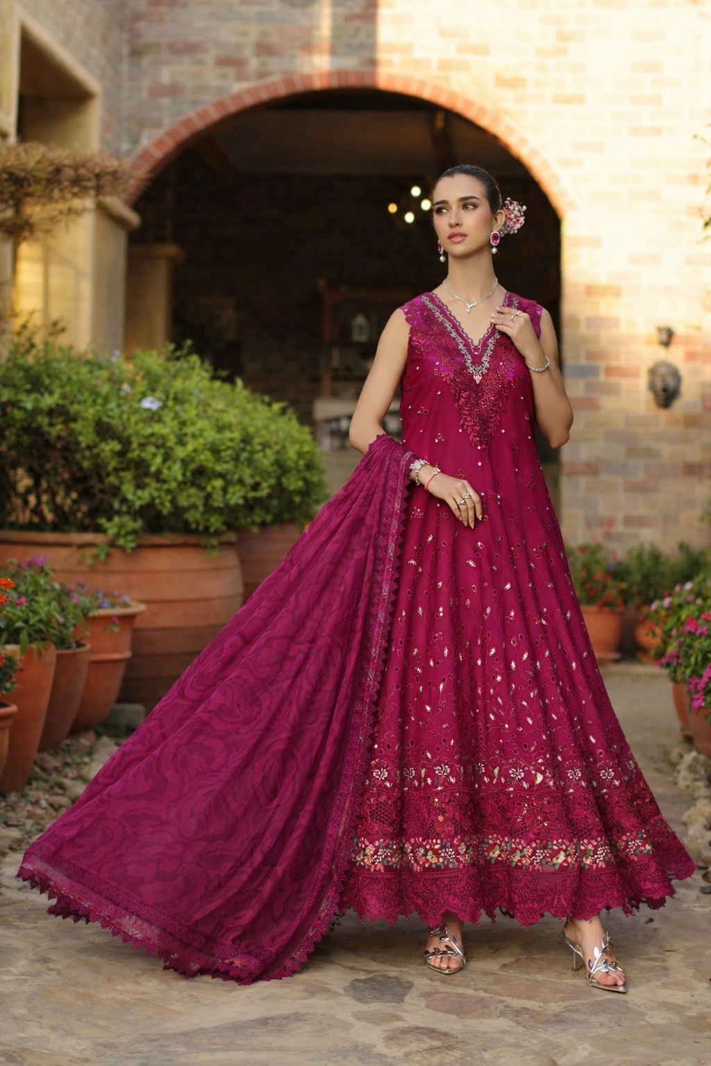 Luxury Schiffli Lawn Laserkar