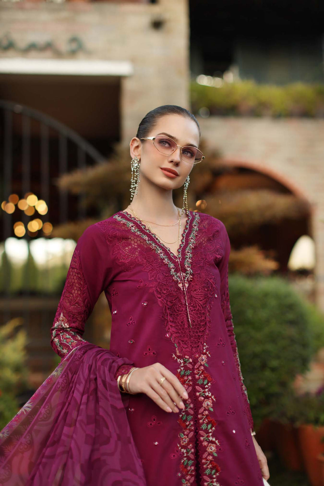 Luxury Schiffli Lawn Laserkar