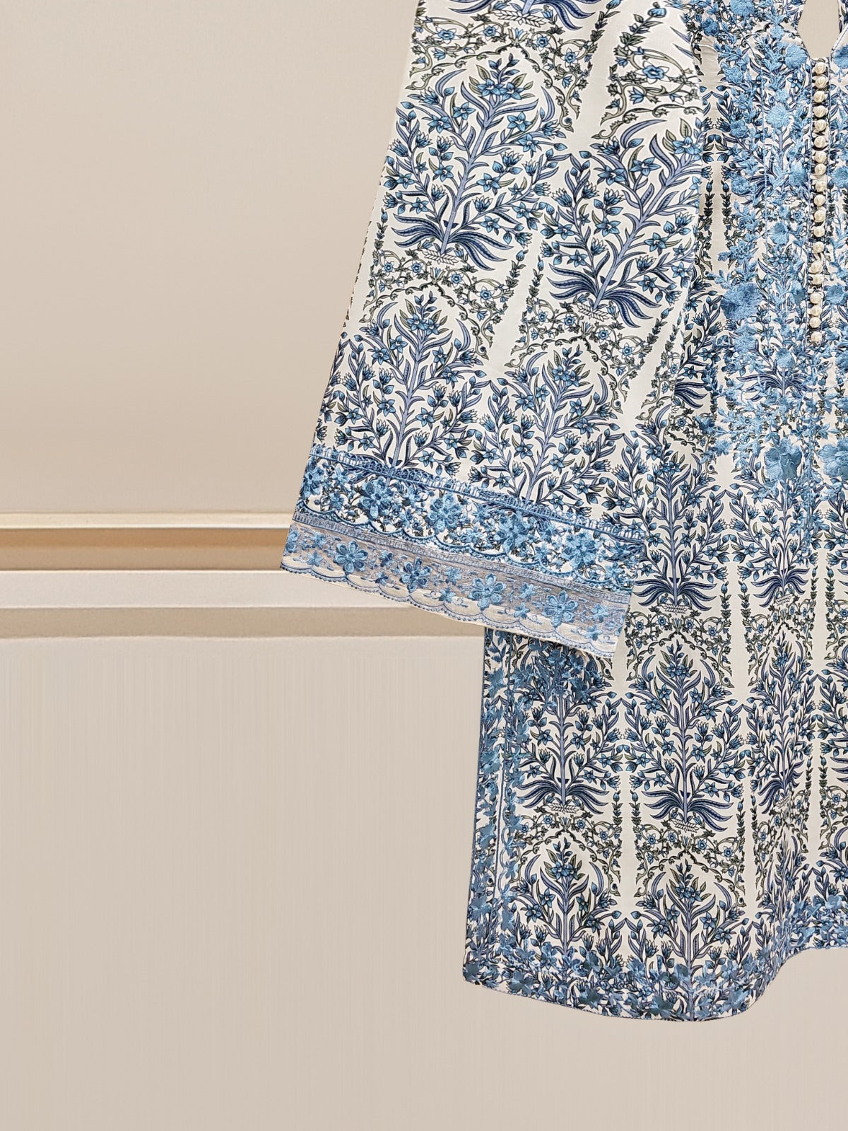 Aghanoor  ^^  2 Piece - Digital Printed Embroidered Cambric Suit S110332