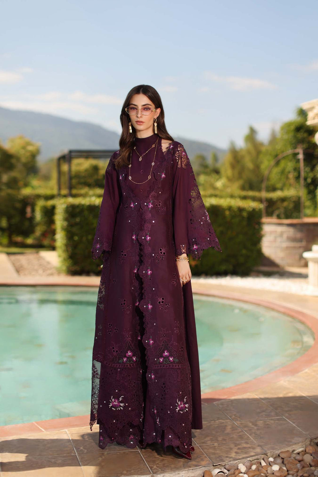 Luxury Schiffli Lawn Laserkar