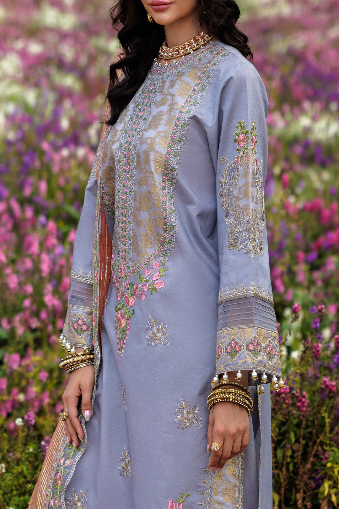 3-PC Unstitched Embroidered Lawn Collection