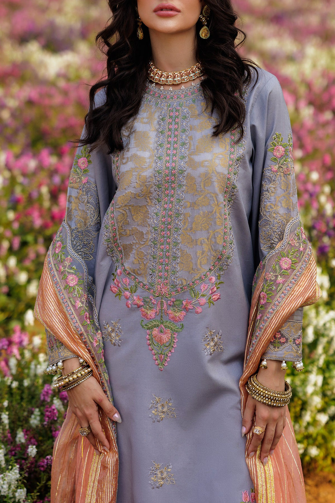 3-PC Unstitched Embroidered Lawn Collection