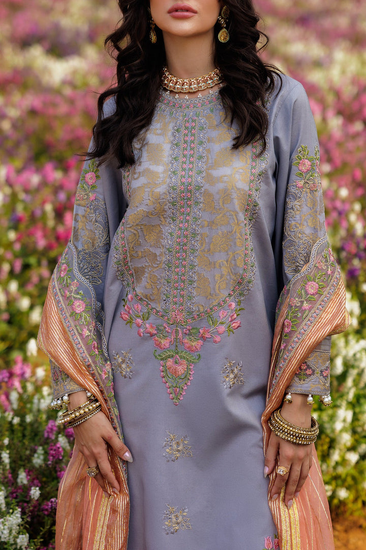 3-PC Unstitched Embroidered Lawn Collection