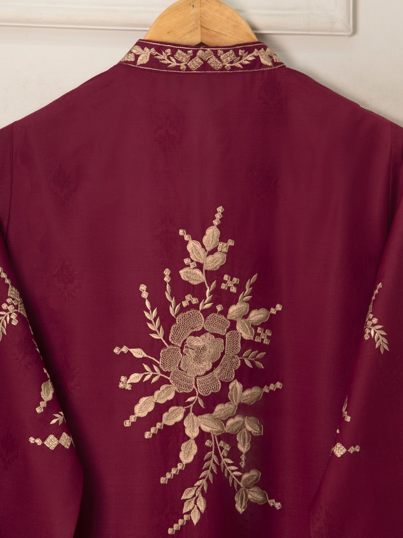 2 Piece - Embroidered Jacquard Suit