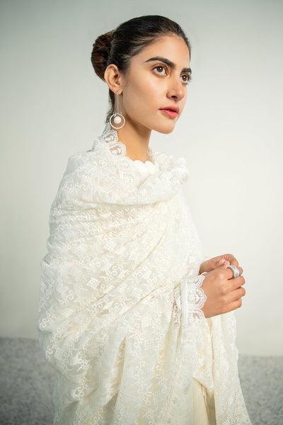 BAROQUE || EMBROIDERED CHIFFON DUPATTA-04