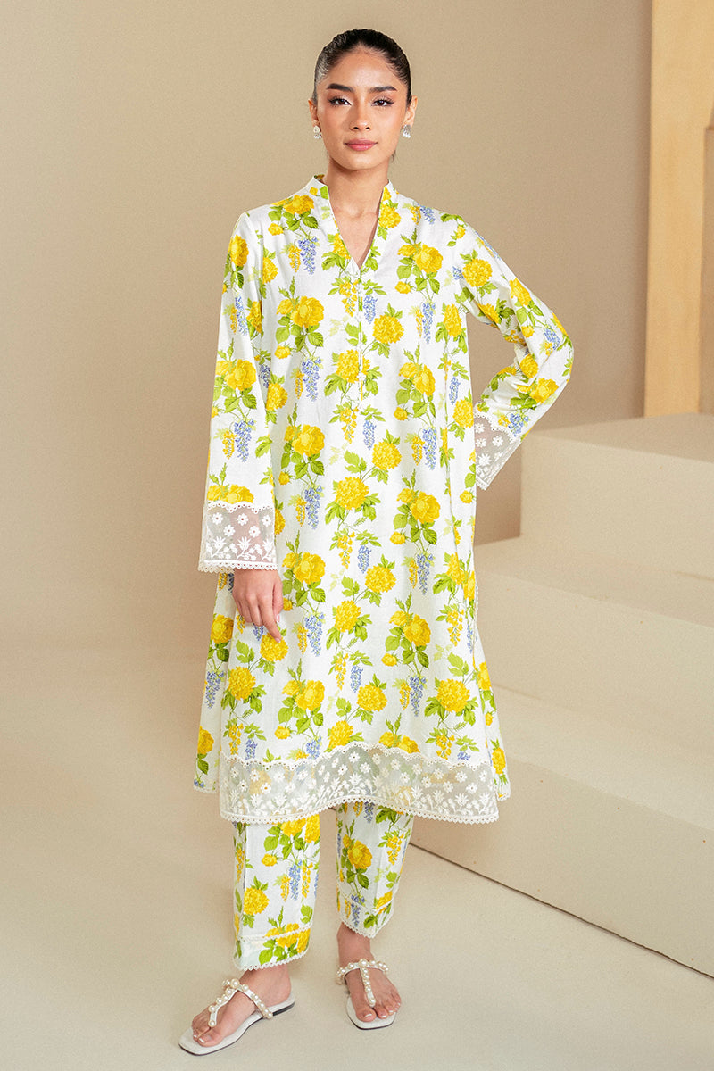 SOFT HYDRANGEA-2 PIECE LAWN SUIT