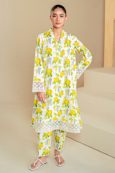 SOFT HYDRANGEA-2 PIECE LAWN SUIT