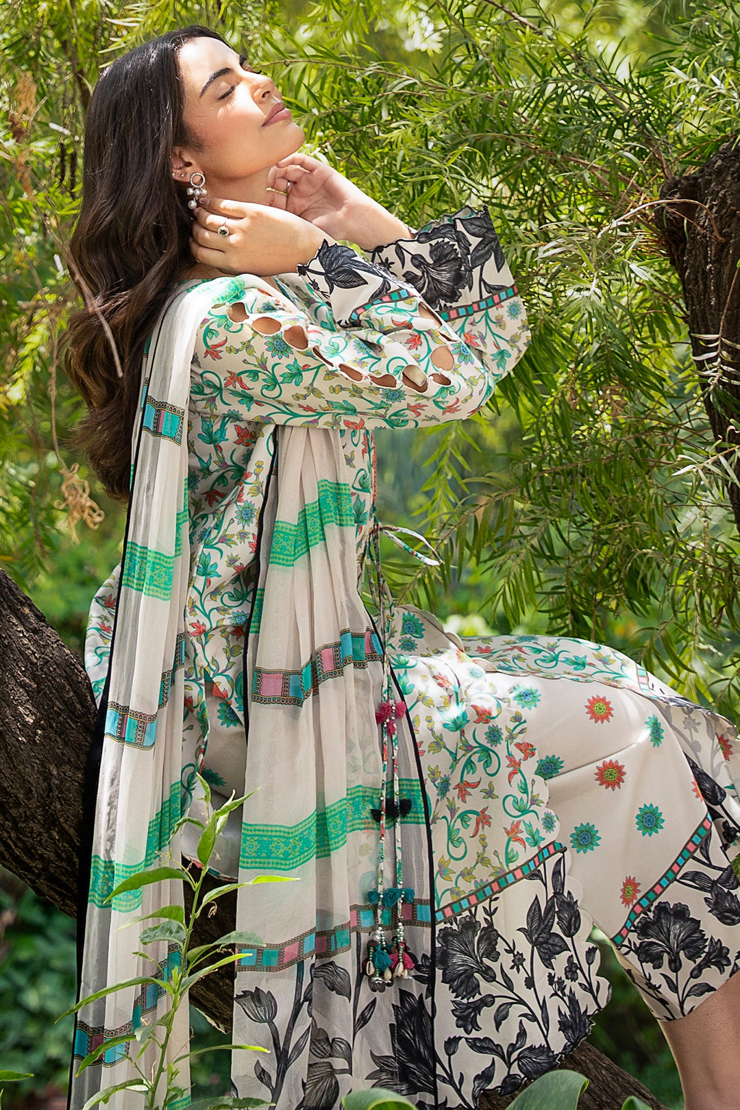 3-PC Unstitched Printed Lawn