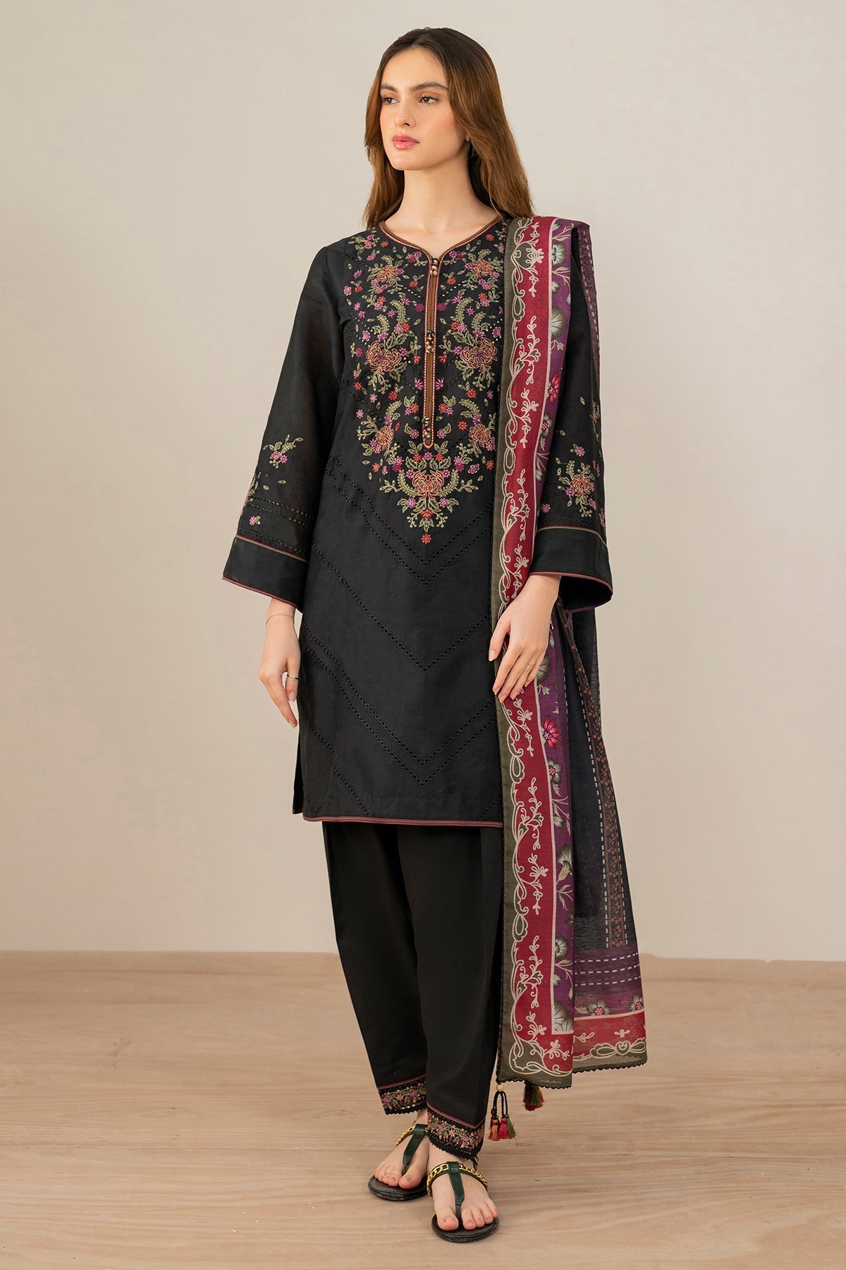 Unstitched EMBROIDERED Lawn