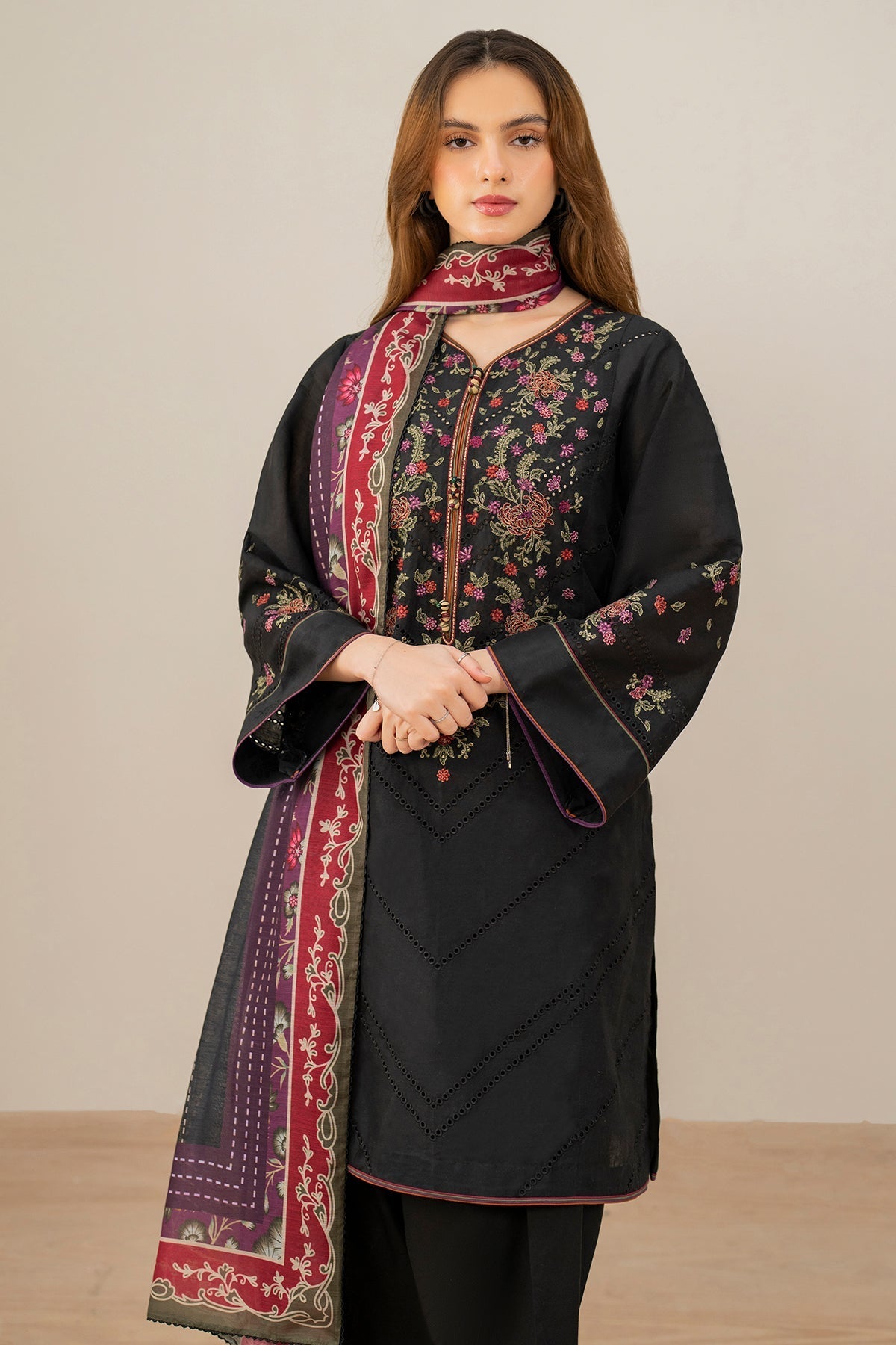 Unstitched EMBROIDERED Lawn