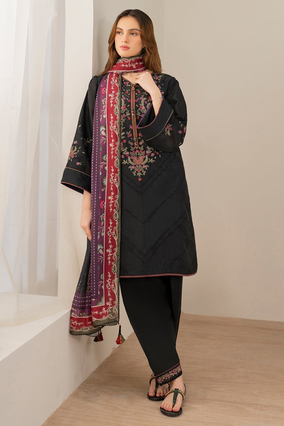 Unstitched EMBROIDERED Lawn