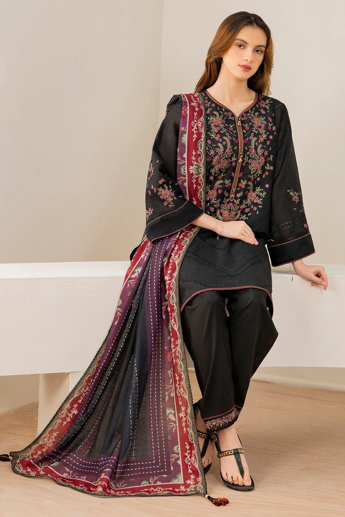 Unstitched EMBROIDERED Lawn