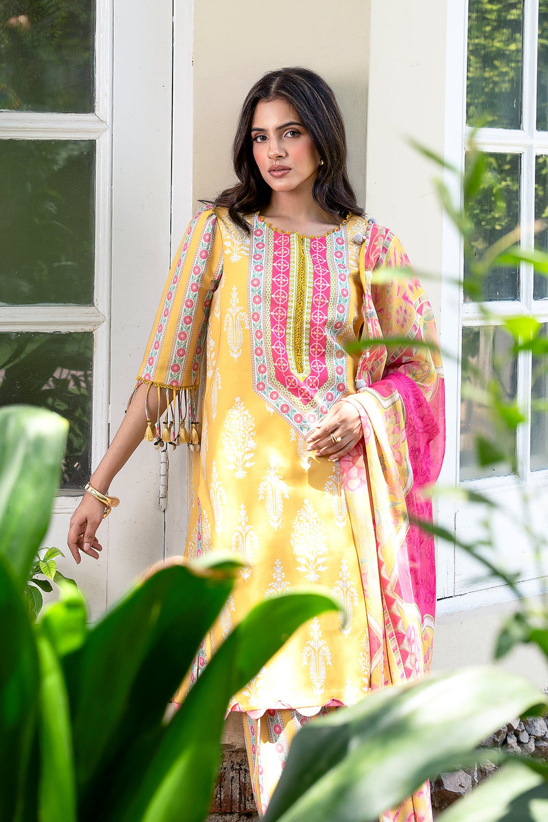 3-PC Unstitched Printed Lawn