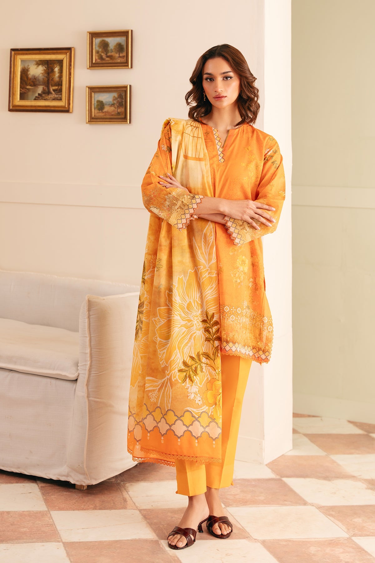 SELENE PRINTED LAWN