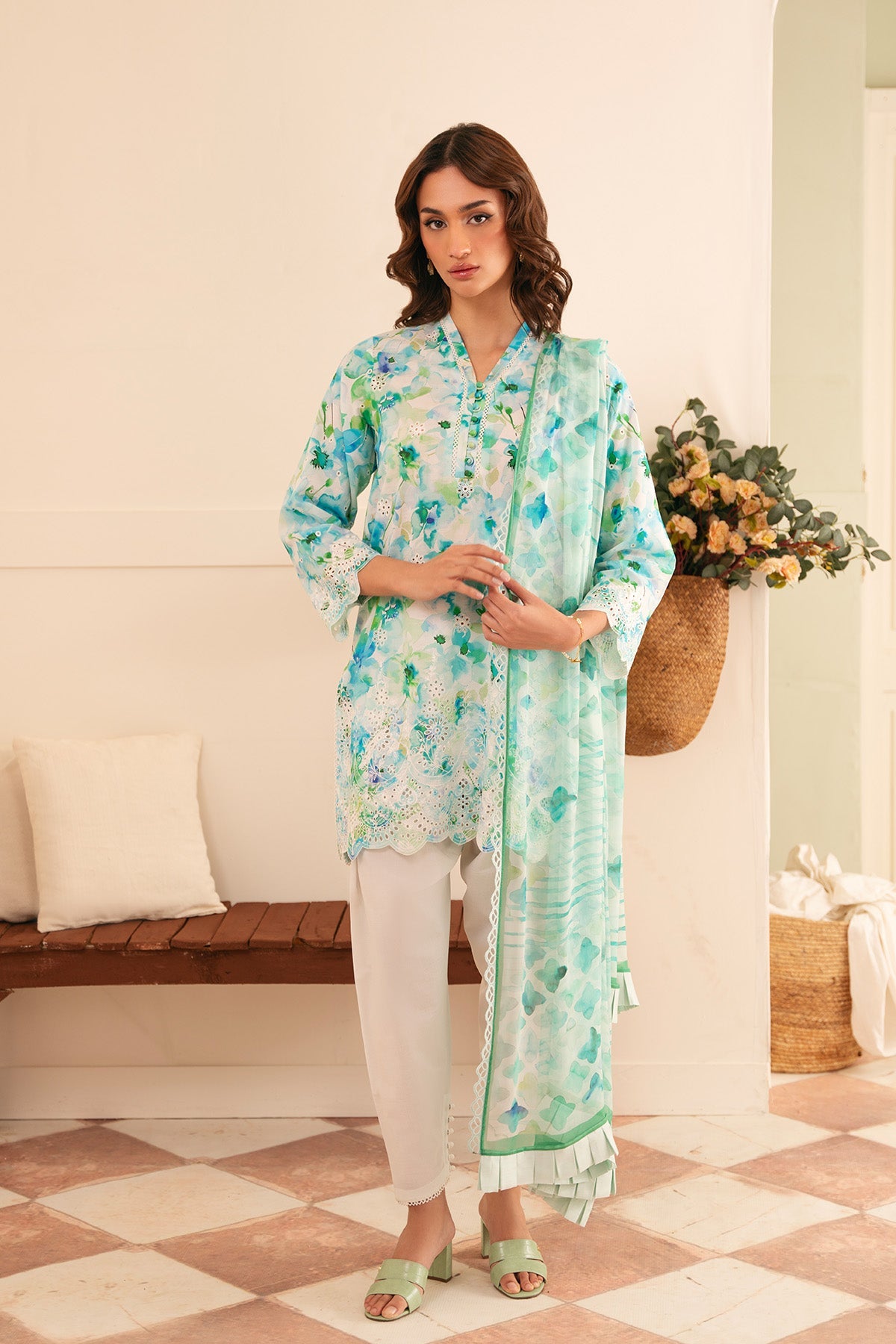Raya Embroidered Lawn
