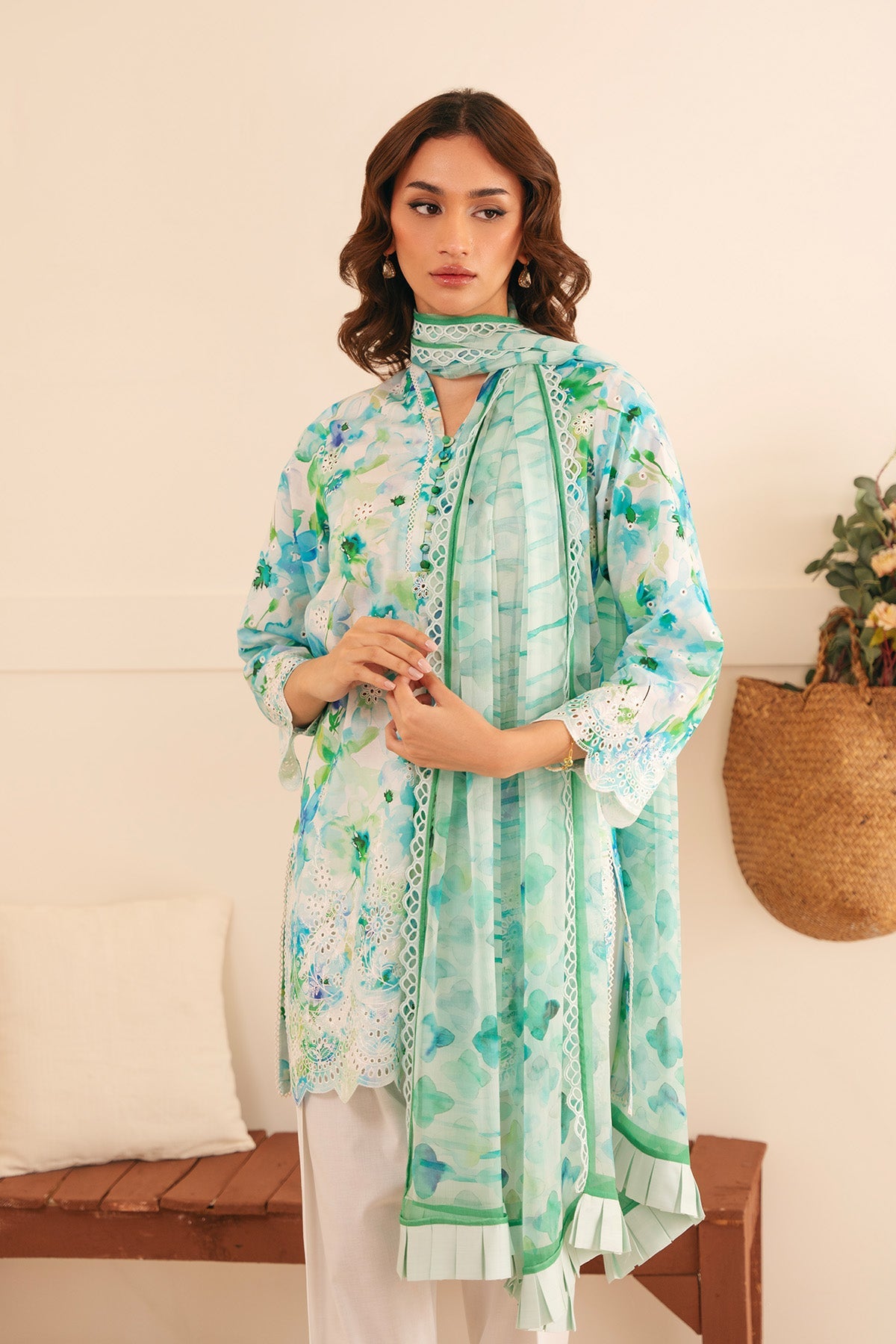 Raya Embroidered Lawn