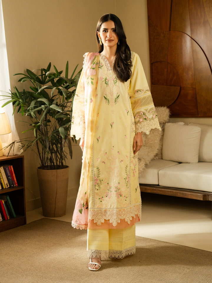 3Pc Unstitched Summer Lawn
