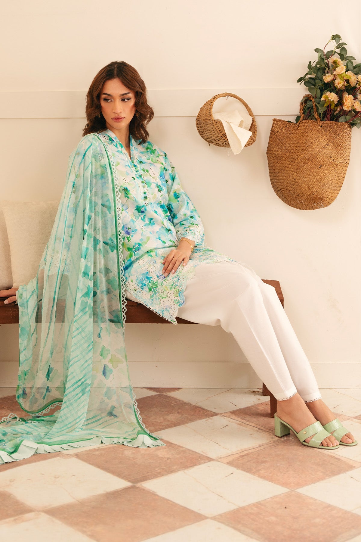 Raya Embroidered Lawn