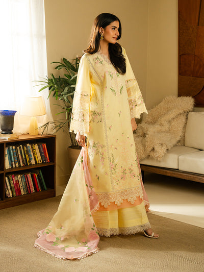 3Pc Unstitched Summer Lawn