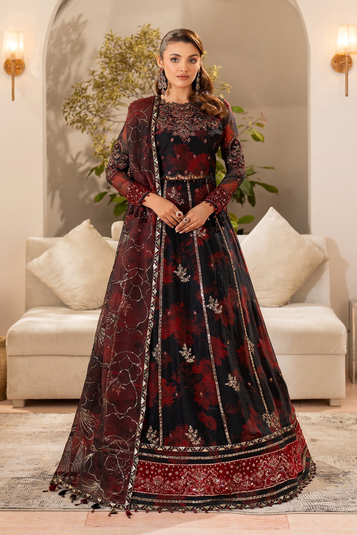 Fleur - Embroidered Printed Chiffon