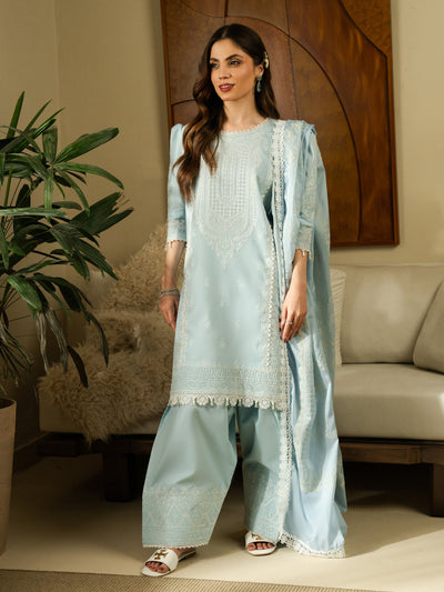3Pc Unstitched Summer Lawn