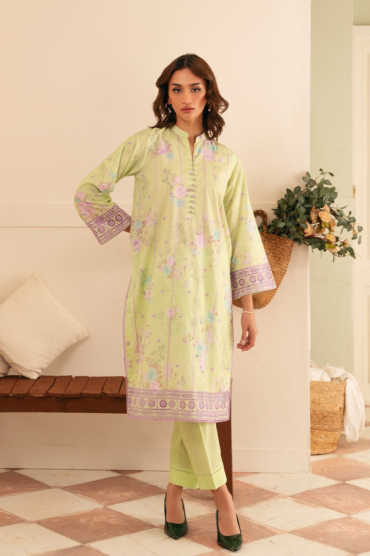 Raya Embroidered Lawn