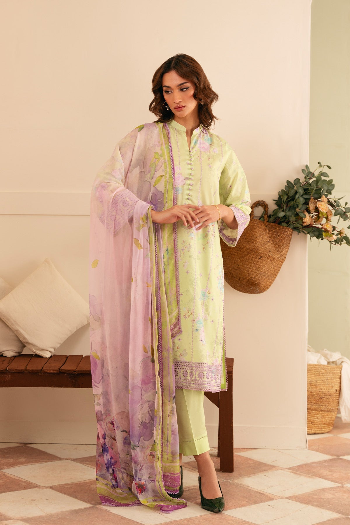 Raya Embroidered Lawn