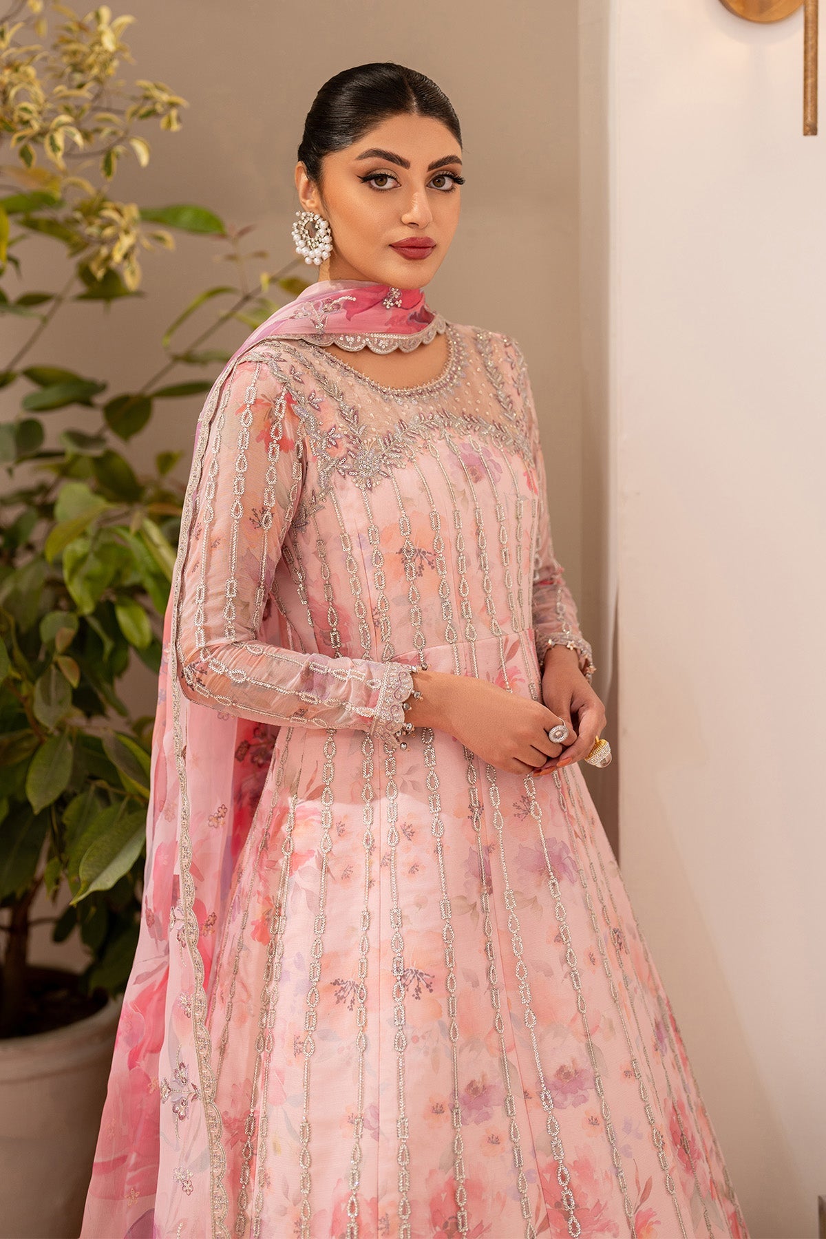 Fleur - Embroidered Printed Chiffon