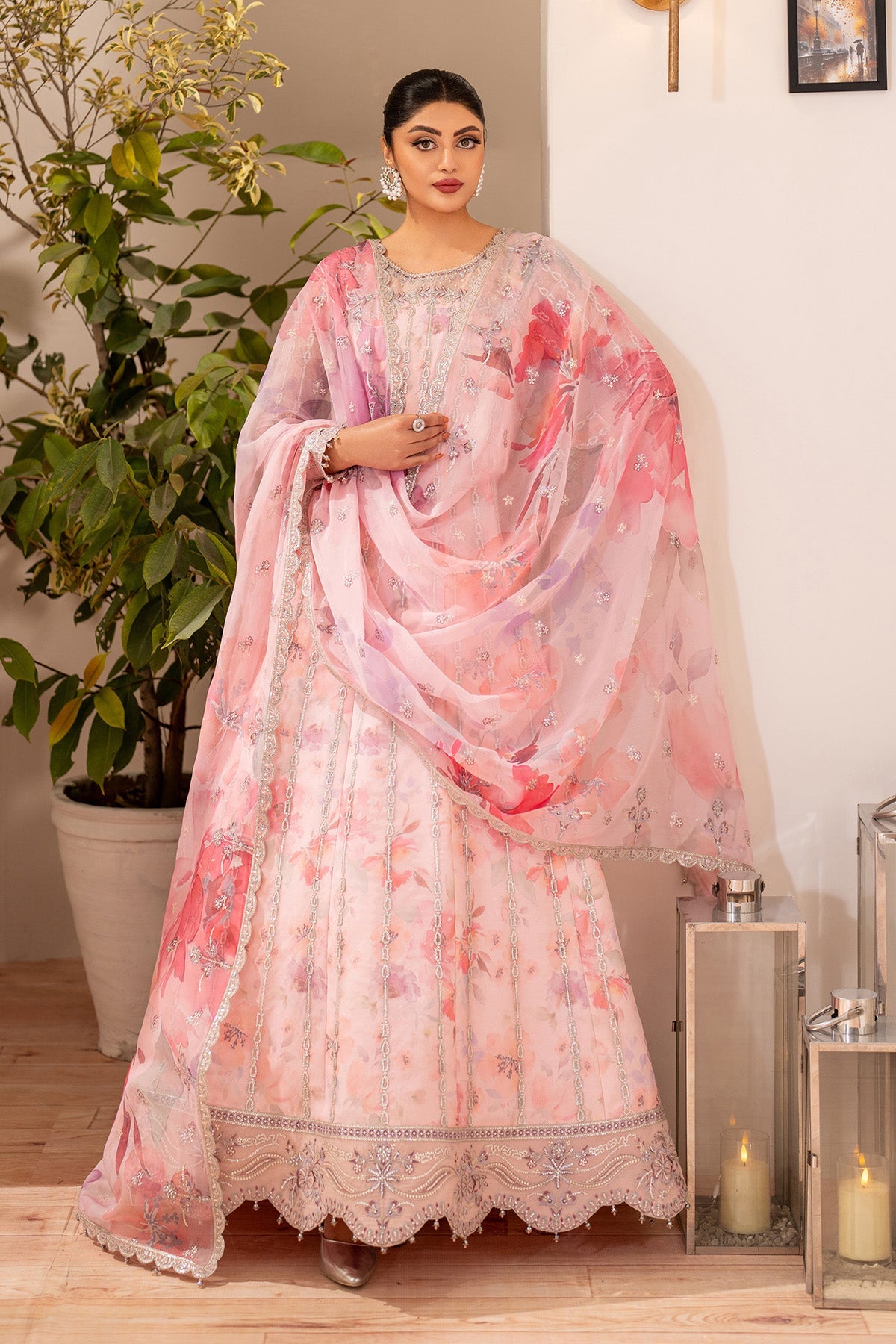 Fleur - Embroidered Printed Chiffon