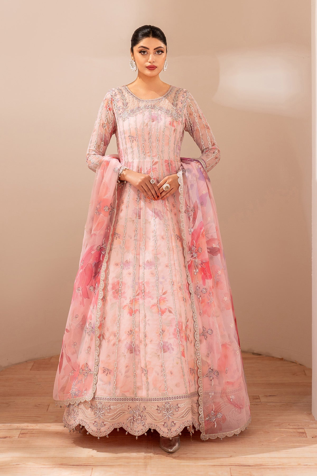 Fleur - Embroidered Printed Chiffon