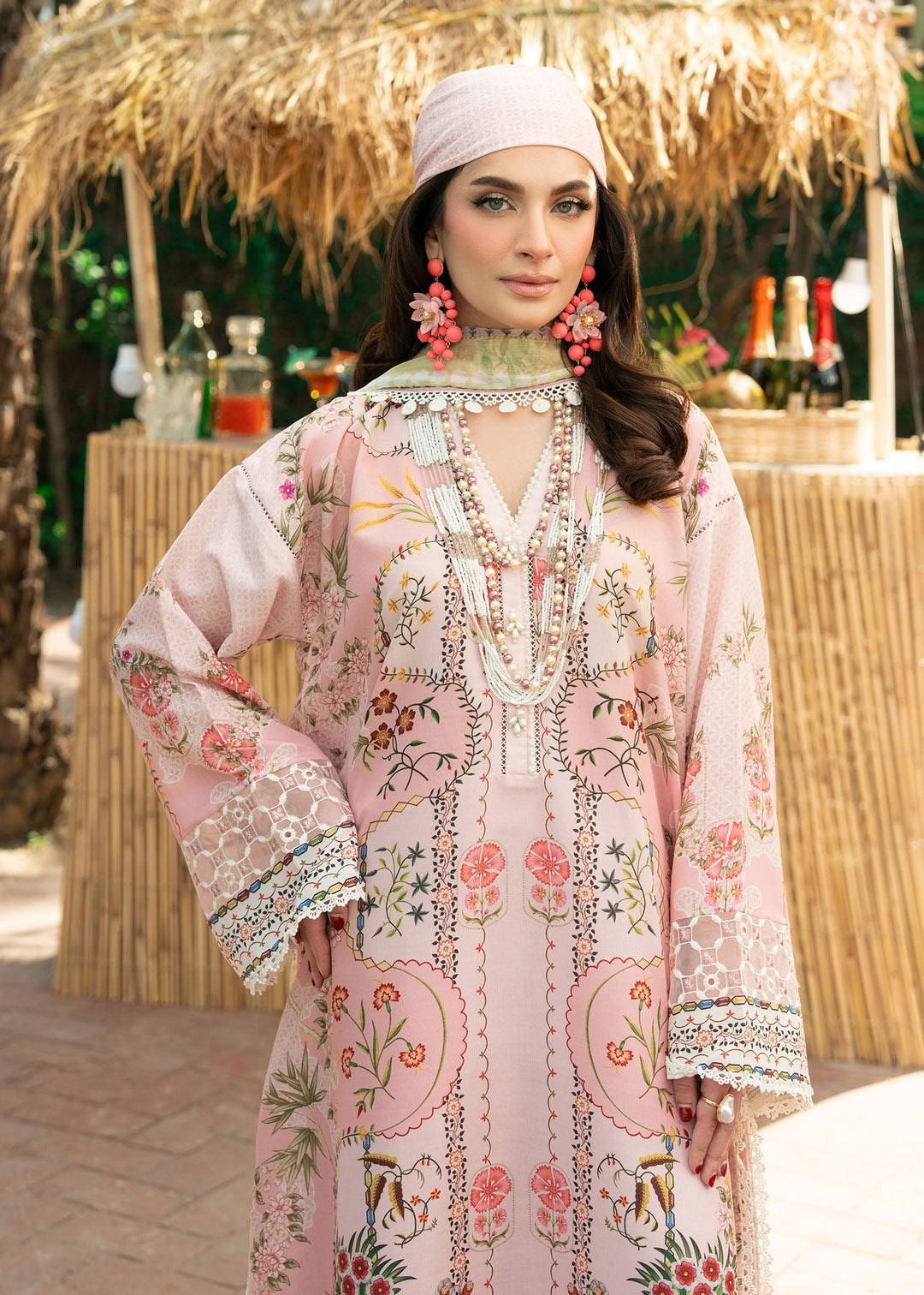 Cocktail Summer Print Lawn