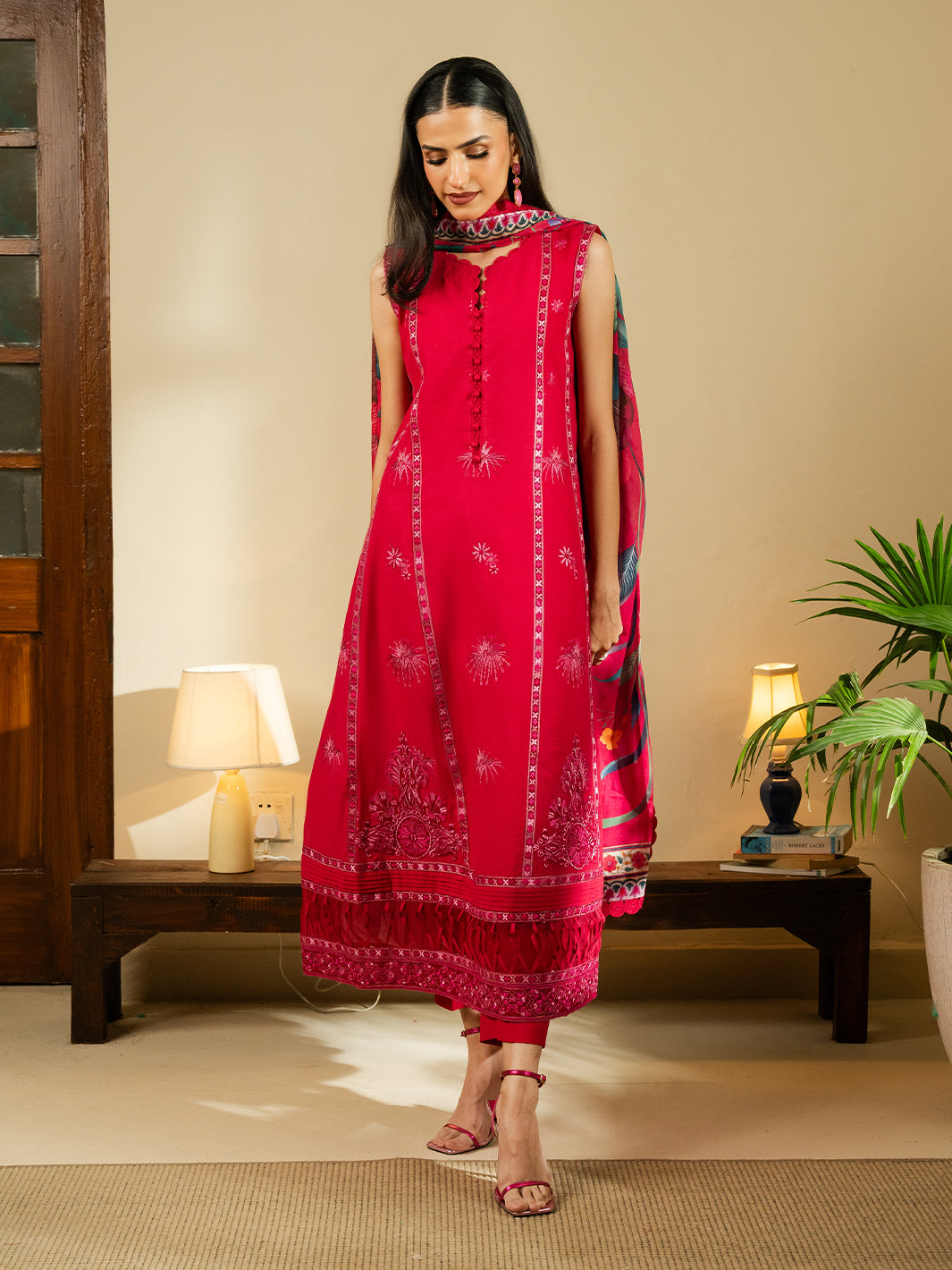 3Pc Unstitched Summer Lawn