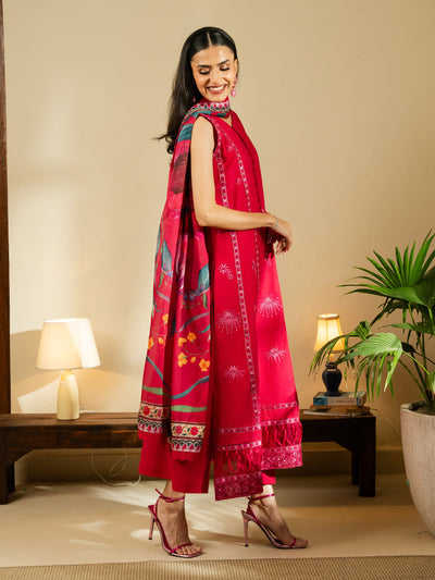 3Pc Unstitched Summer Lawn