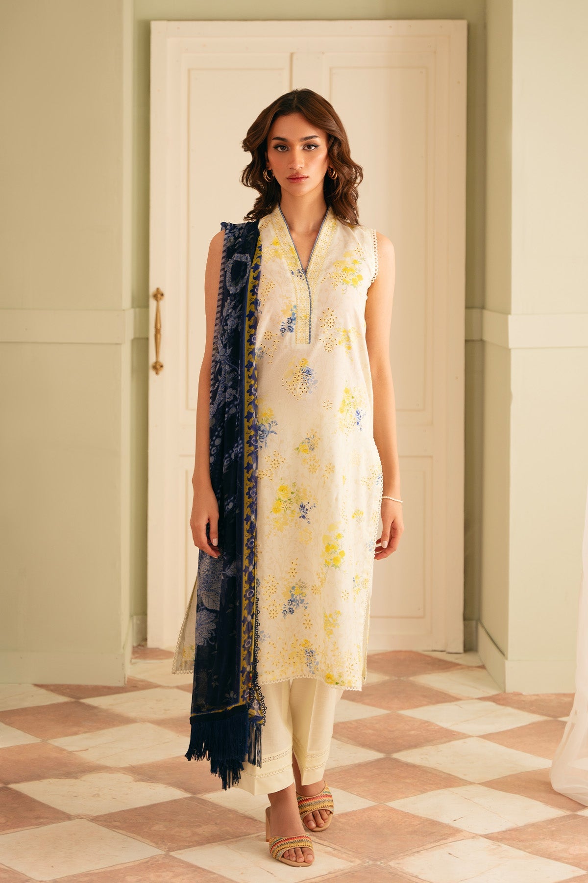Raya Embroidered Lawn
