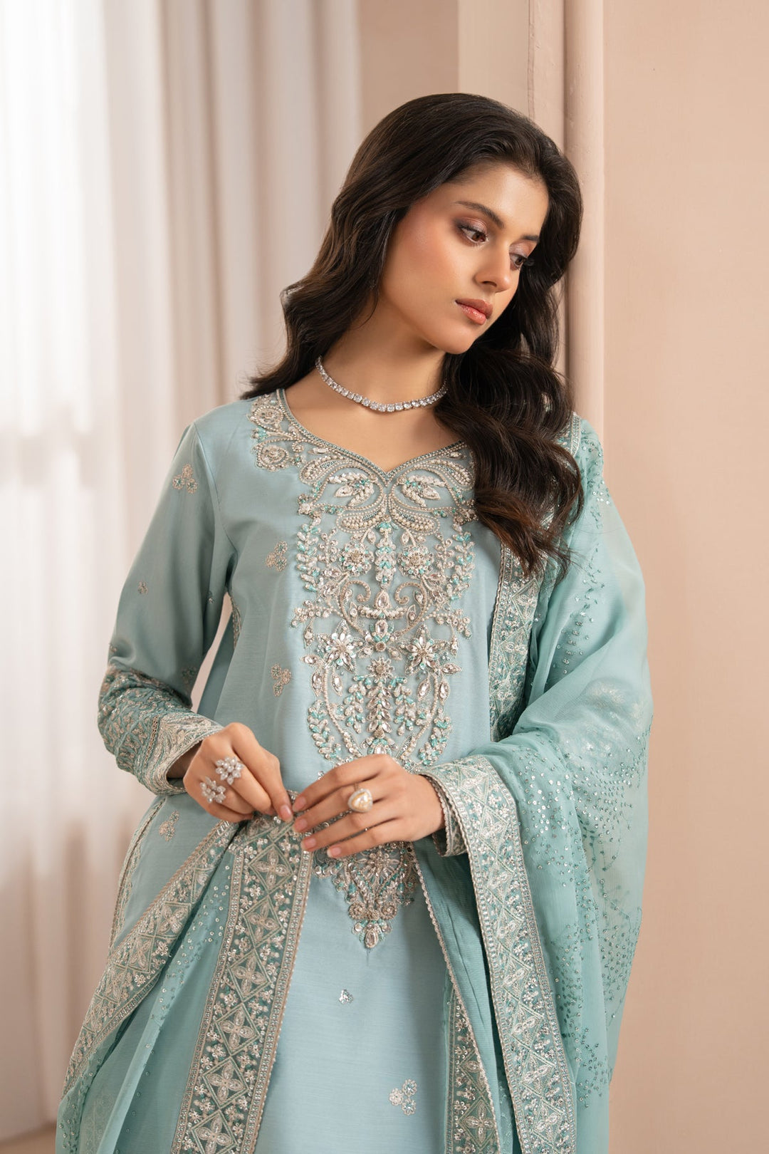 Unstitched Luxury 3 pc