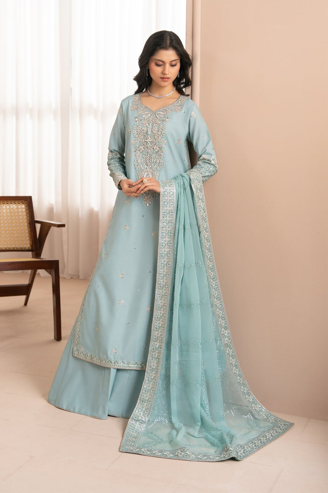 Unstitched Luxury 3 pc