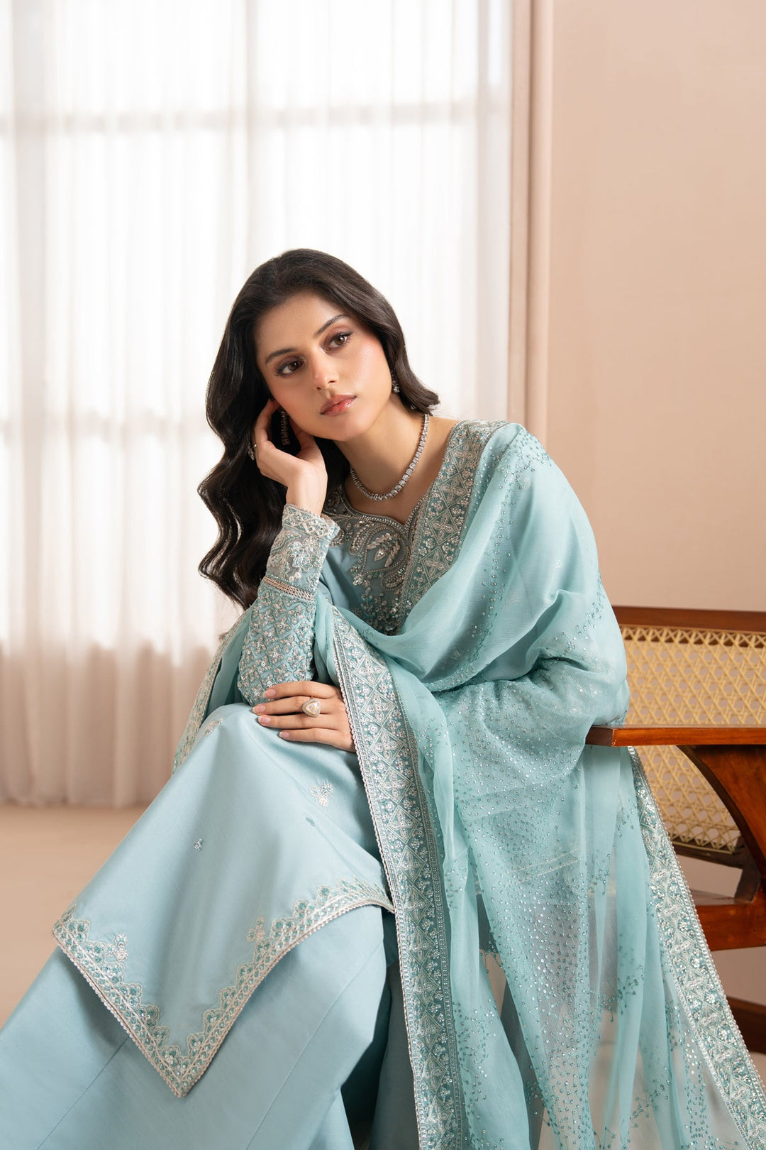 Unstitched Luxury 3 pc