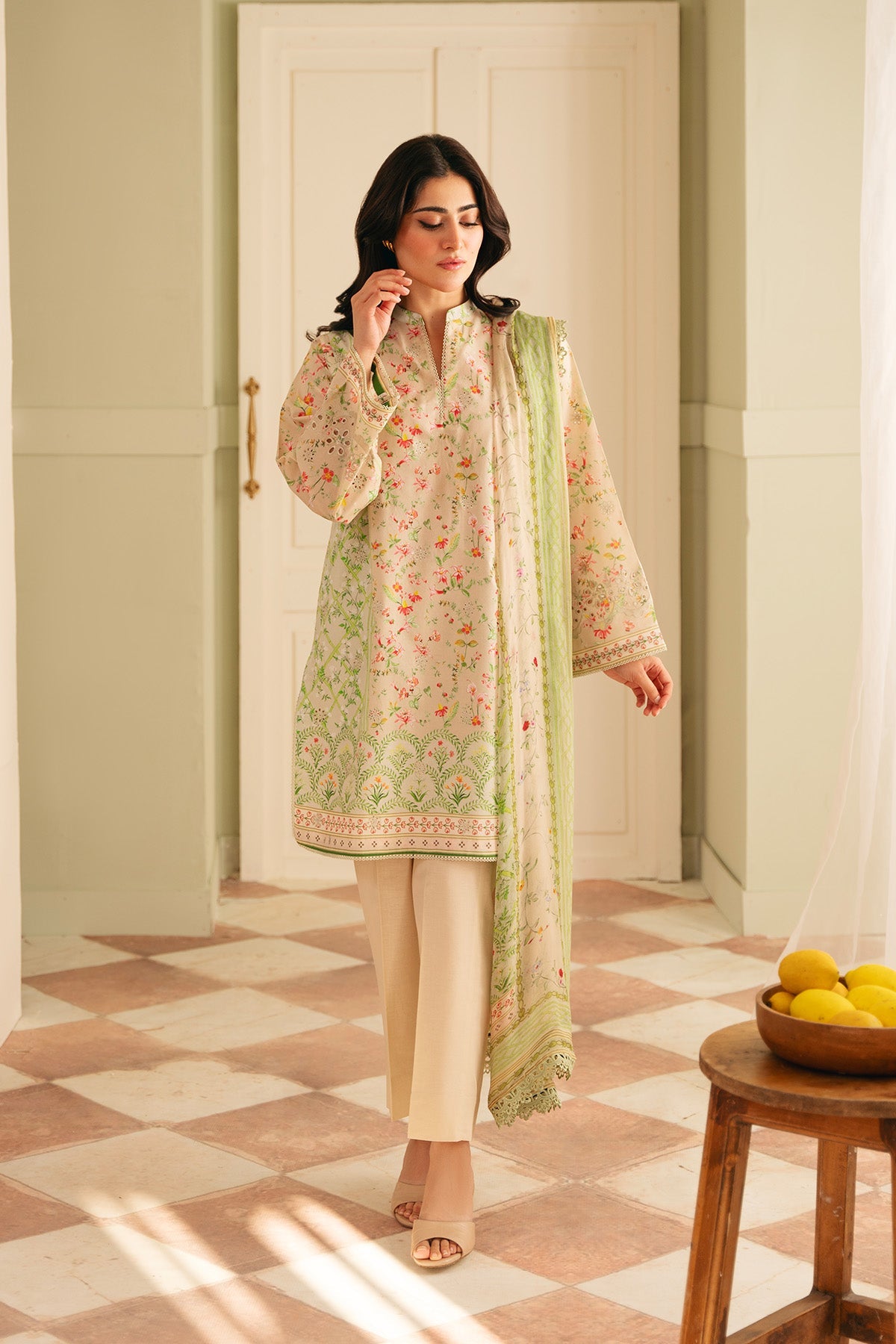 Raya Embroidered Lawn