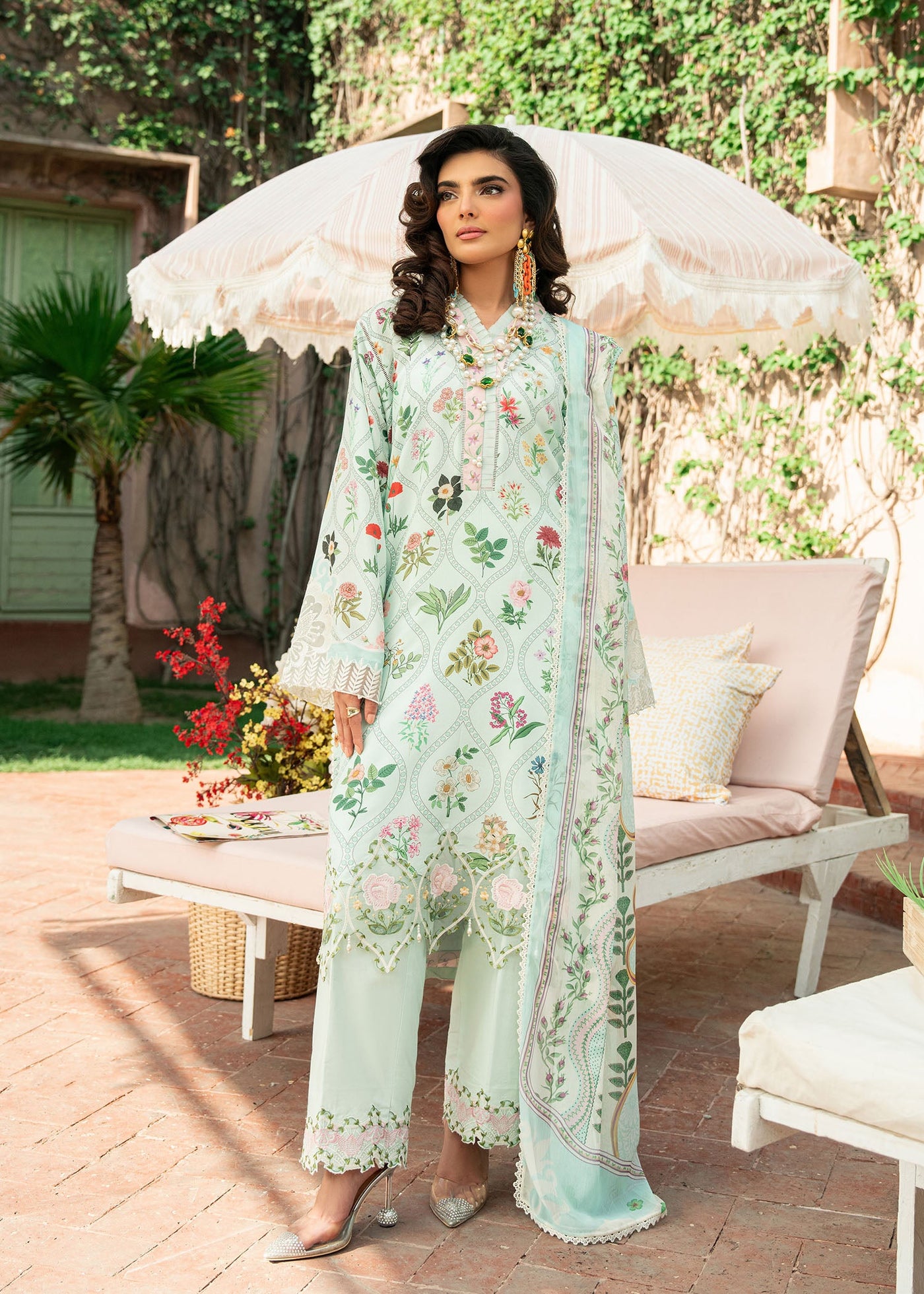 Cocktail Summer Print Lawn