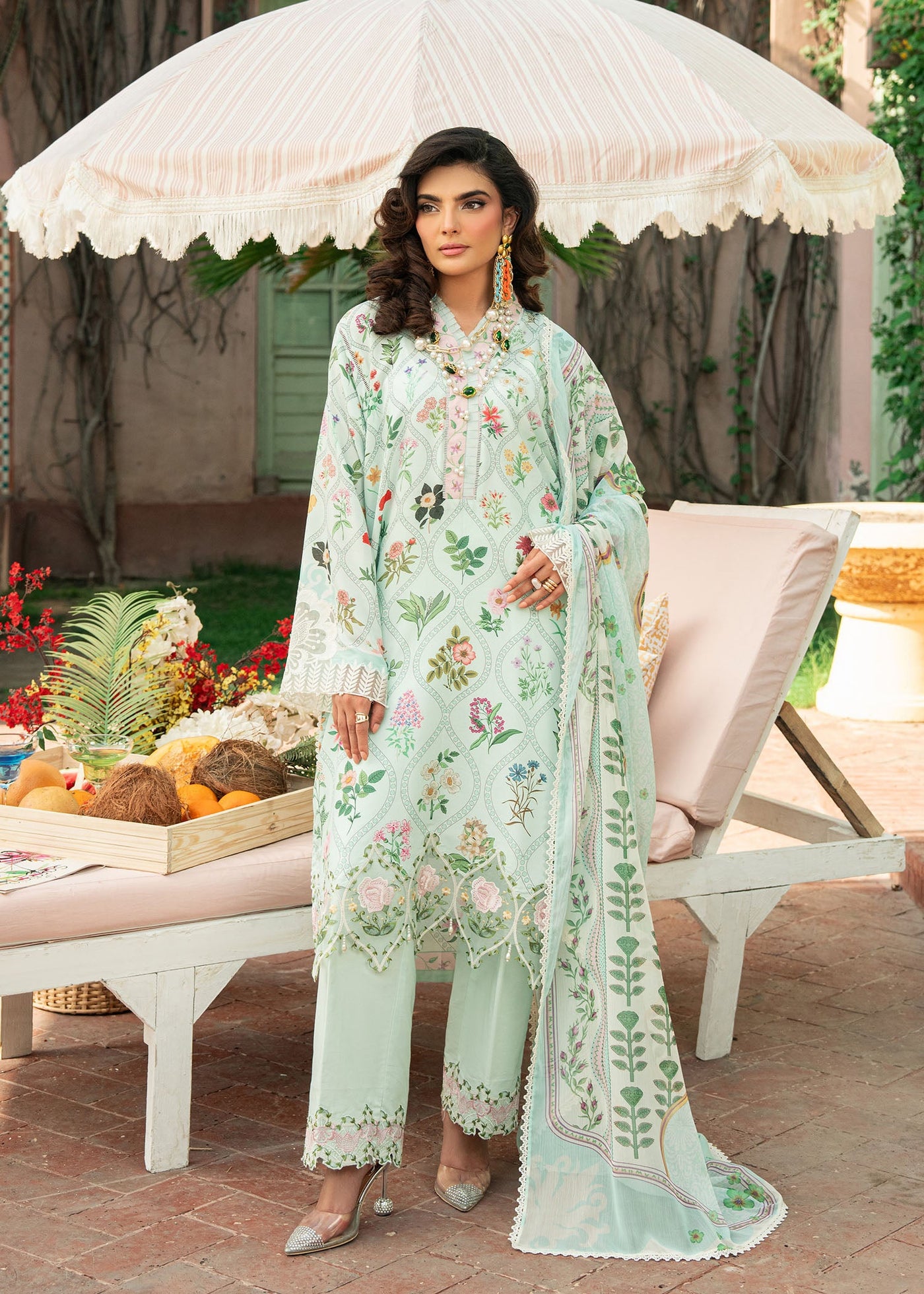 Cocktail Summer Print Lawn