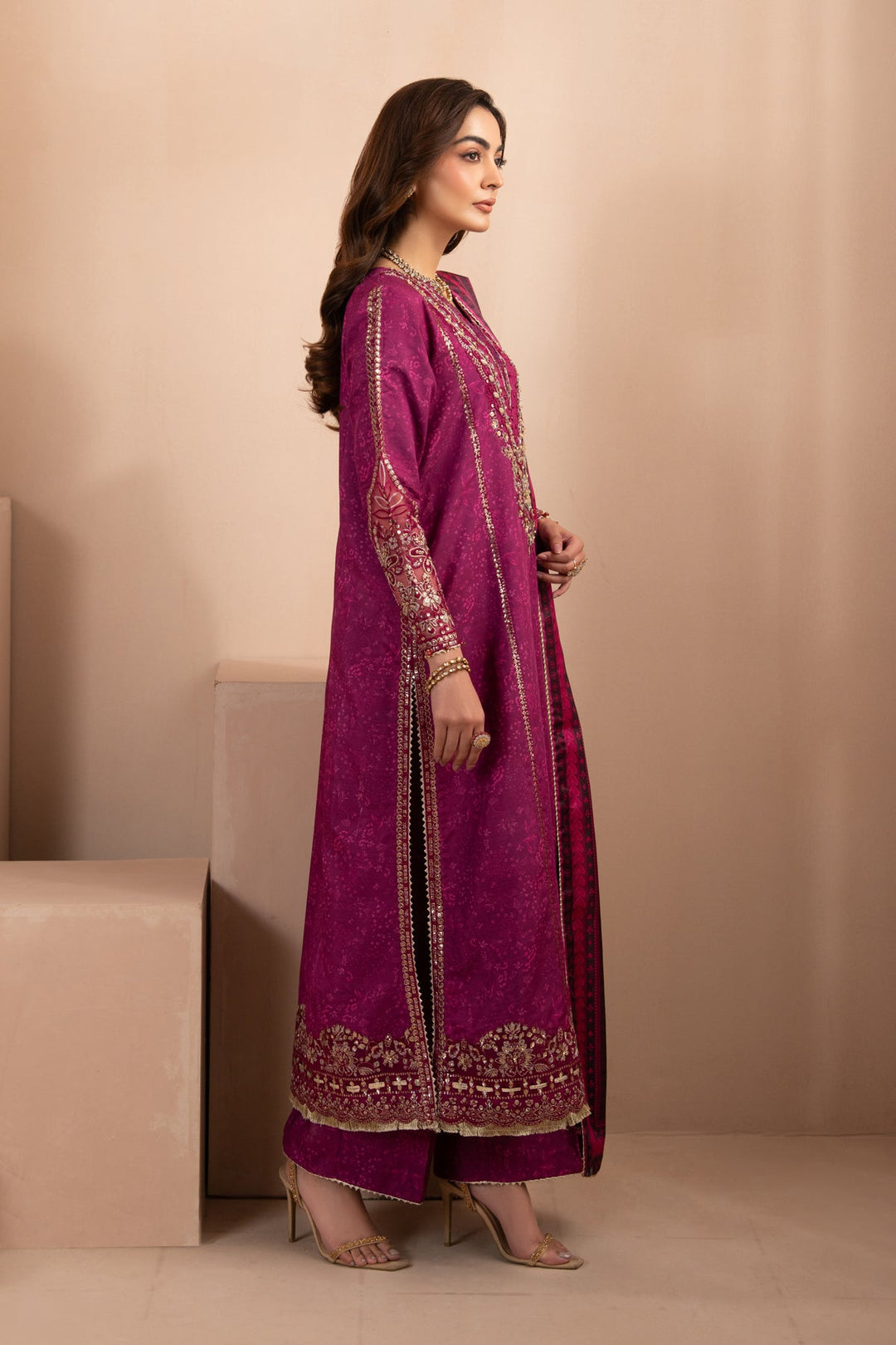 Unstitched Luxury 3 pc