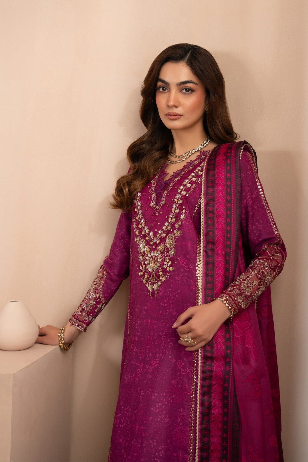 Unstitched Luxury 3 pc