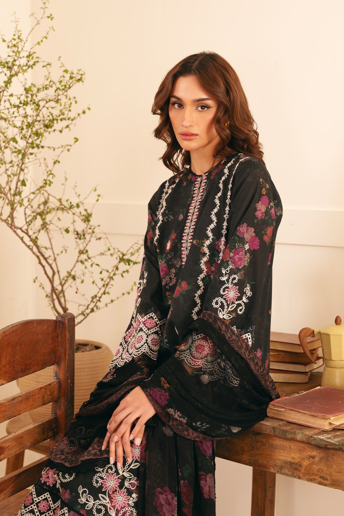 Raya Embroidered Lawn