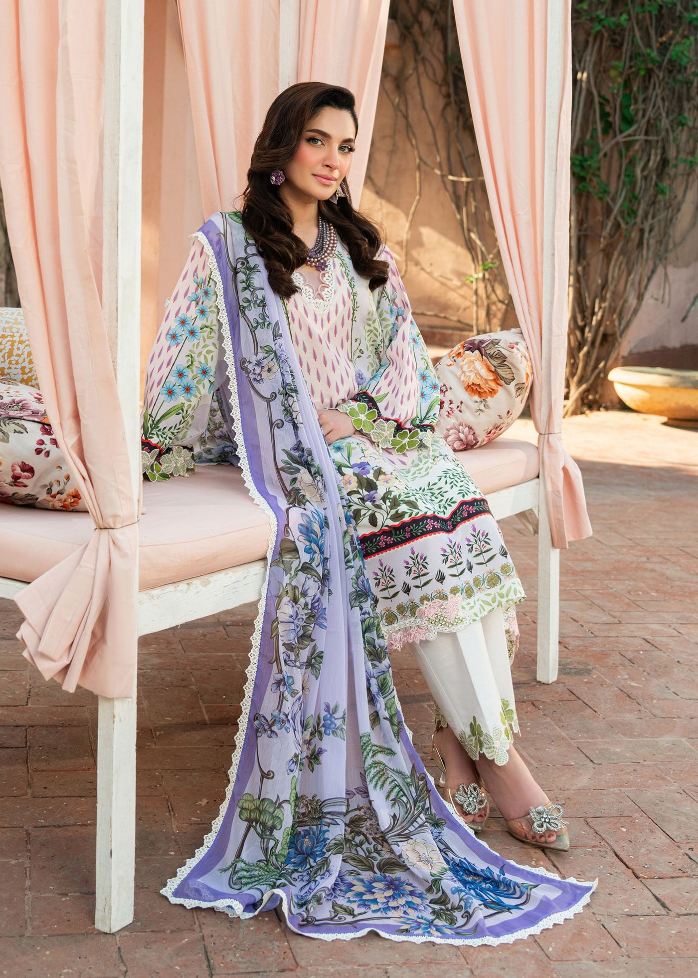 Cocktail Summer Print Lawn