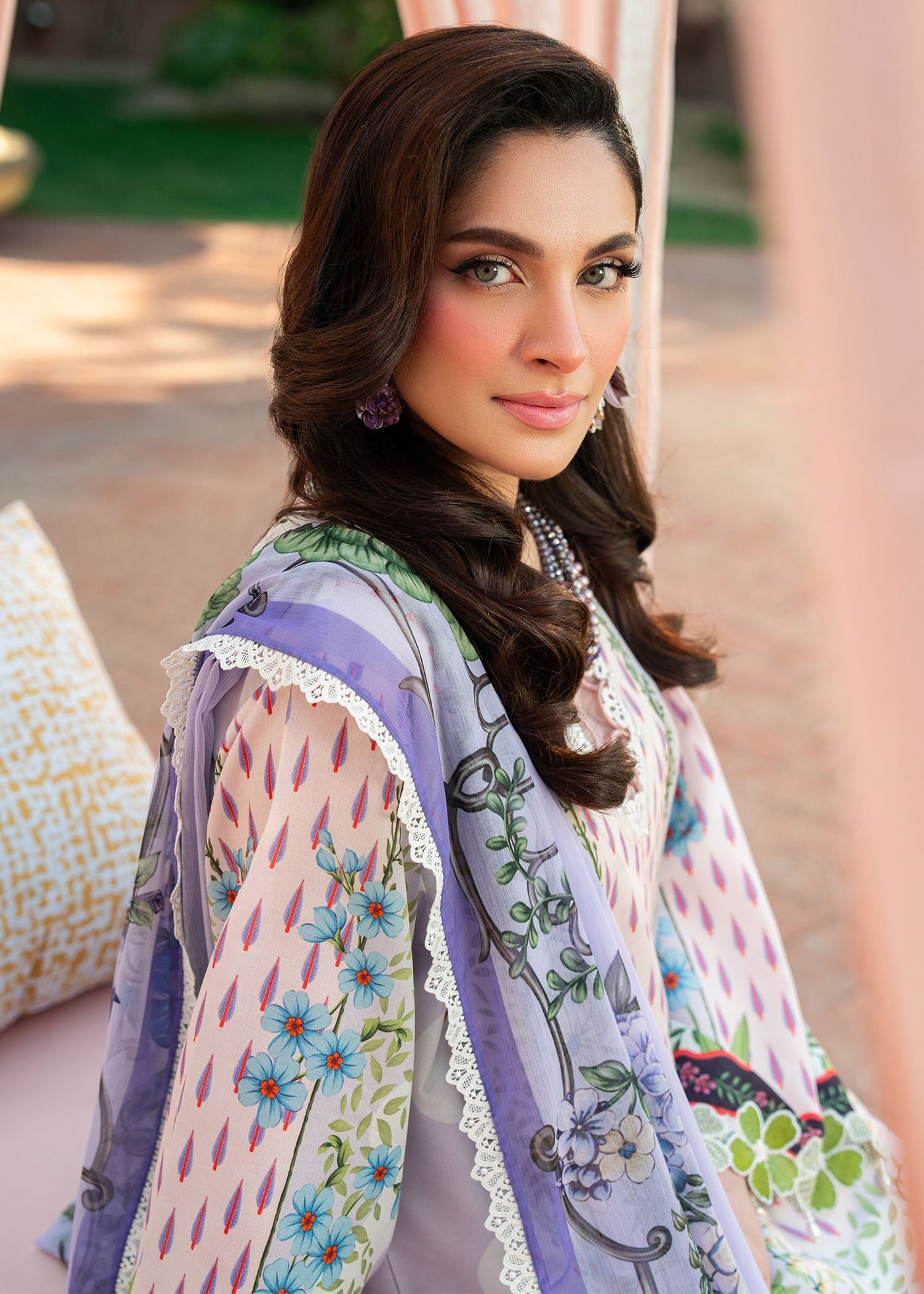 Cocktail Summer Print Lawn
