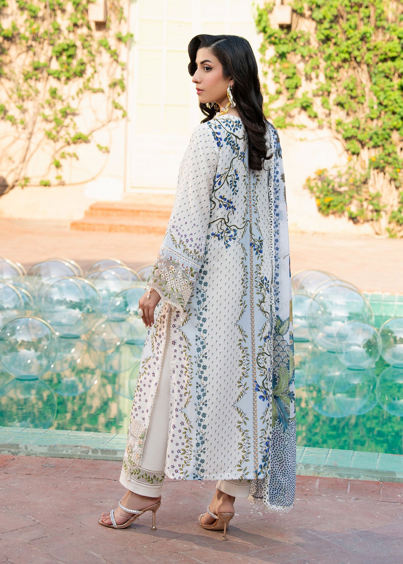 Cocktail Summer Print Lawn