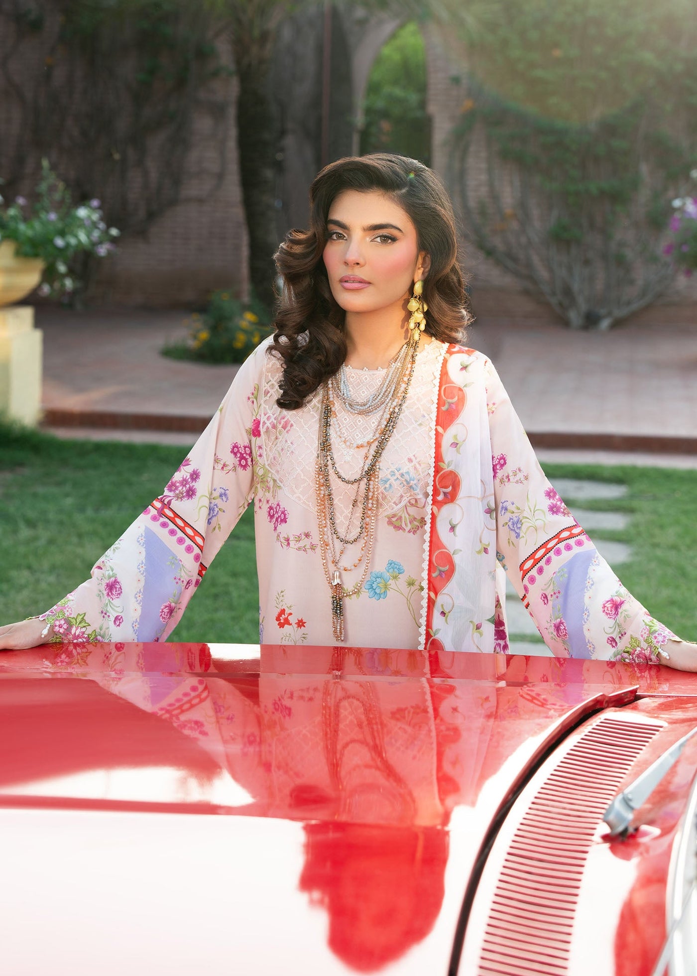 Cocktail Summer Print Lawn